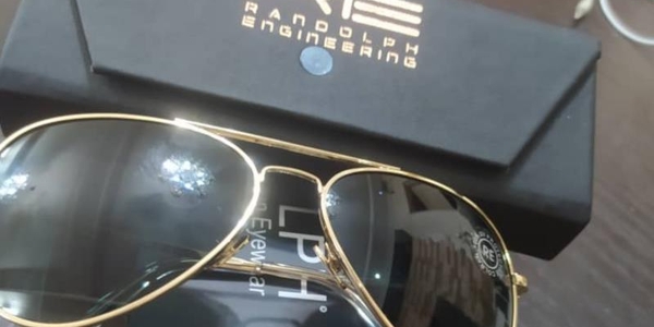 فروش عینک رندولوف امریکایی فریم طلا 23k با شناسنامه و جعبه و